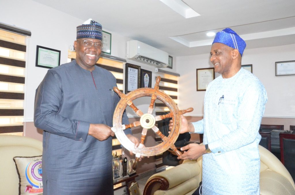 Photo News NIMASA DG visits Channels TV Chairman John Momoh OnePage Africa