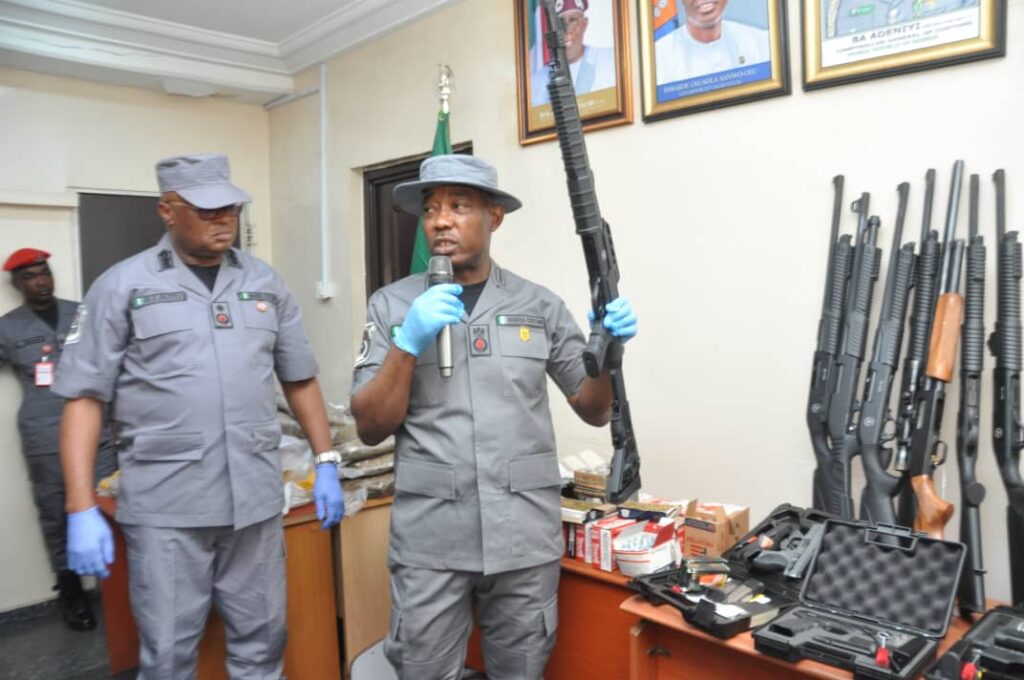 Customs Command Impounds 11 Rifles, Six Pistols, Ammunitions At Tin-Can ...