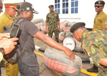 Navy intercepts van laden with 840kg of cannabis in Lagos