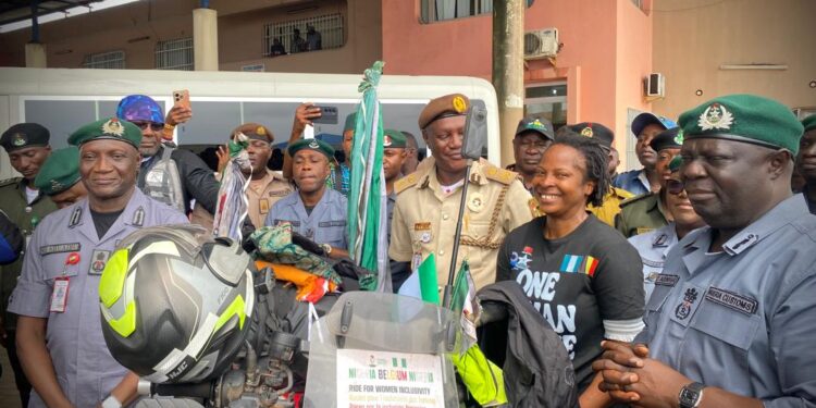 Nigeria Customs’ Akpevwe Ogboru rides ‘Rocky’ to victory in 72-day solo Nigeria–Belgium–Nigeria journey