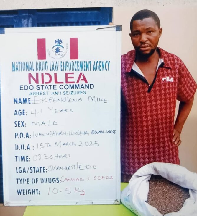 Drug trafficking:17 convicts get 84 years in Edo state