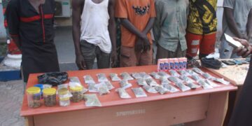 NAF hands over drug suspects, seized narcotics to NDLEA