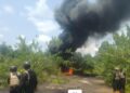Navy destroys illegal crude oil storage site in Rivers