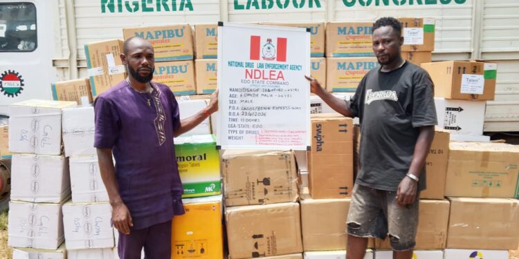 NDLEA Edo Command intercepts 748.02KG of tramadol, others
