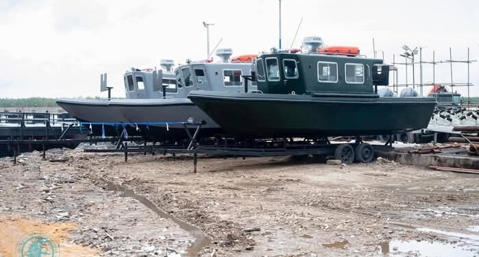 Tantita strengthens maritime security with 15 gunboats handed over to Nigeria’s Military