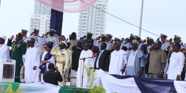Tinubu commissions three warships, commends Nigerian Navy’s maritime security prowess