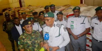 Navy, Customs intercept four boats conveying 518 bags of suspected smuggled rice in Badagry